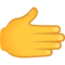 Rightwards Hand emoji on Emojione